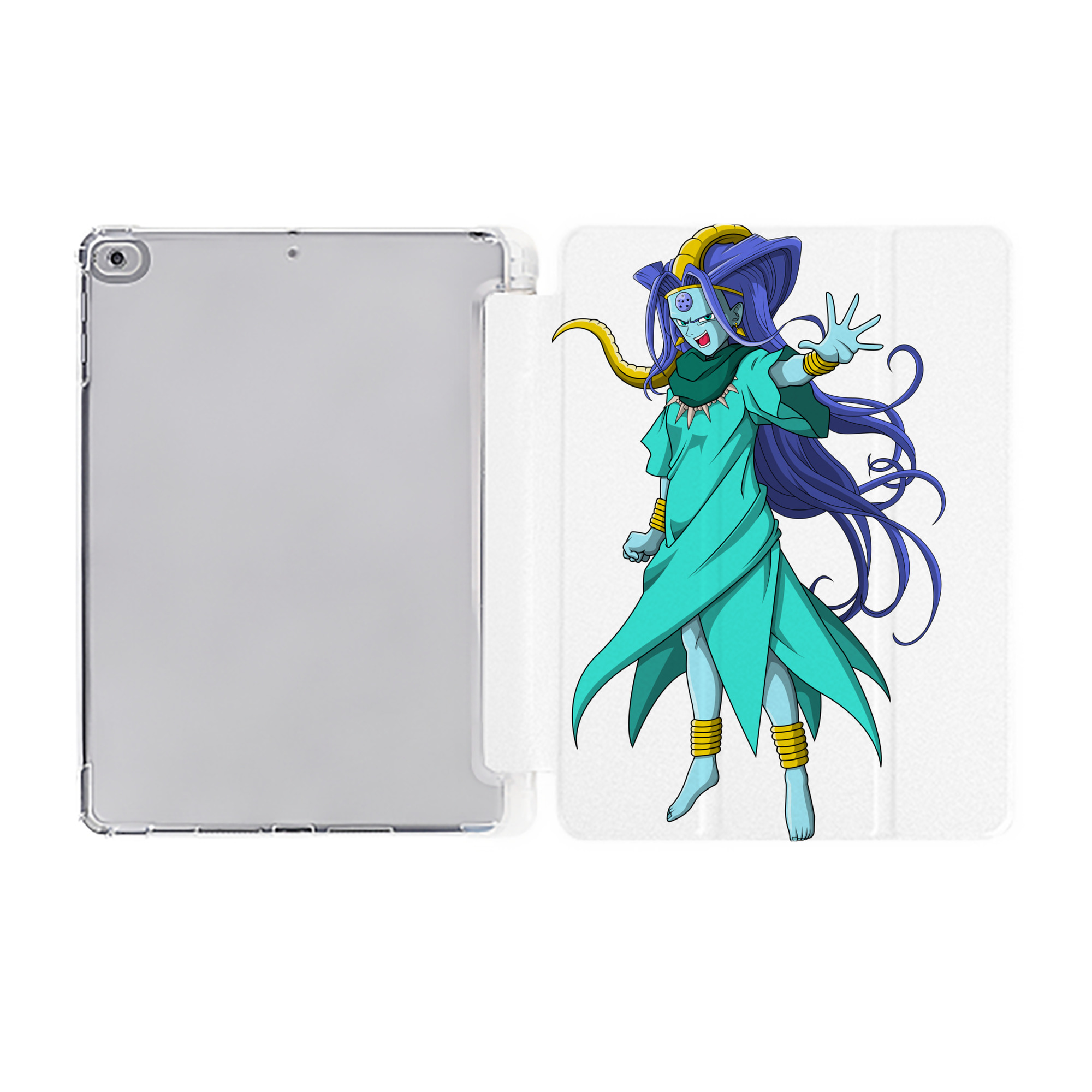 （画像用） ドラゴンボール DRAGON BALL IPad ケース ペン収納付き 三つ折りスタンド PUレザー×シリコン 対応機種9.5/10.5/10.9インチ